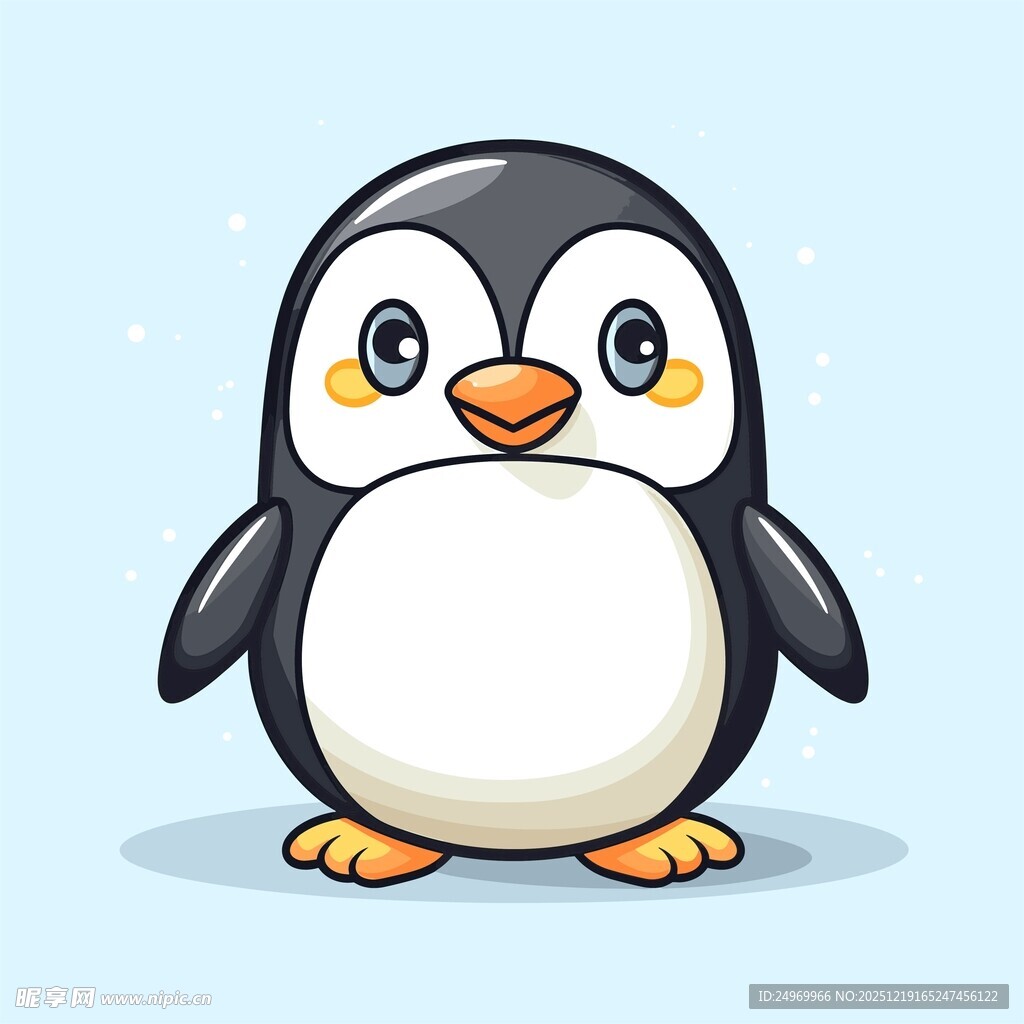 可爱卡通小企鹅