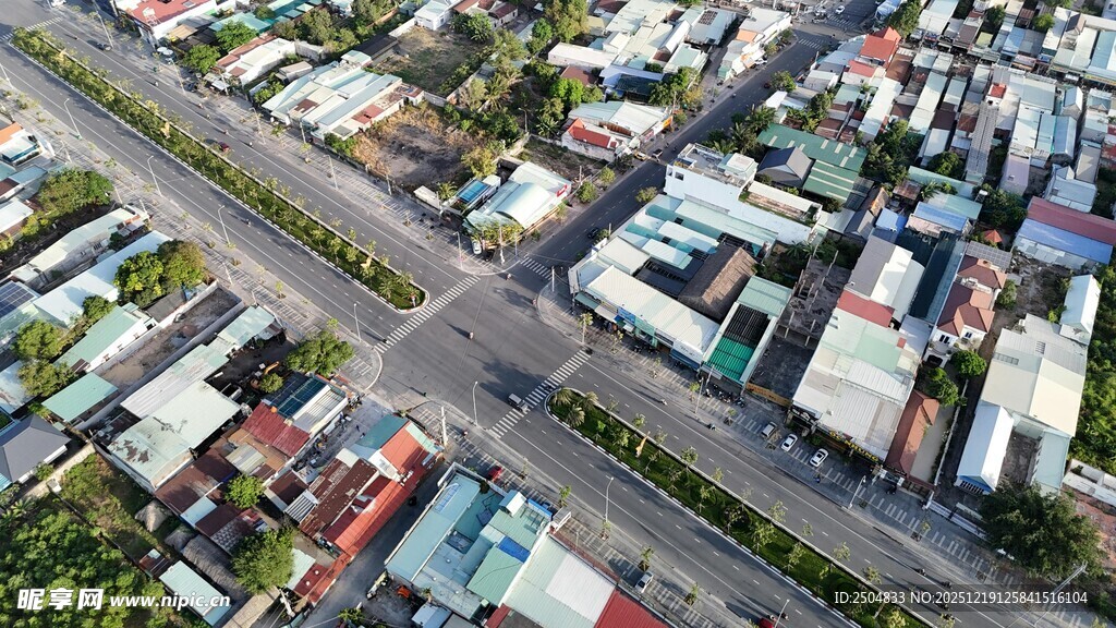 城市街景俯瞰图