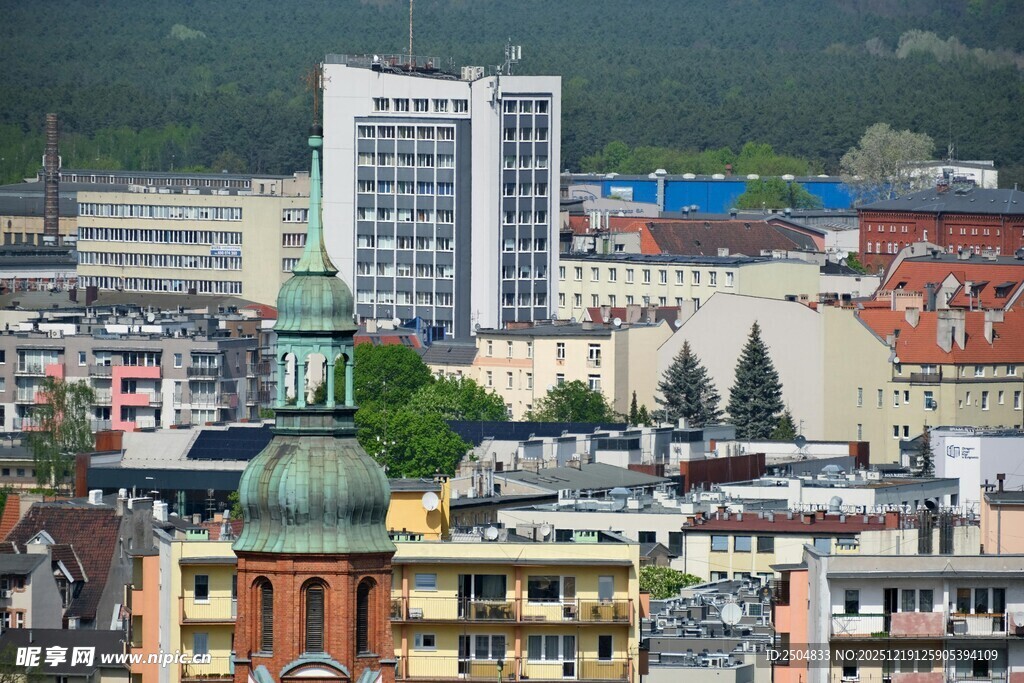 城市建筑景观俯瞰