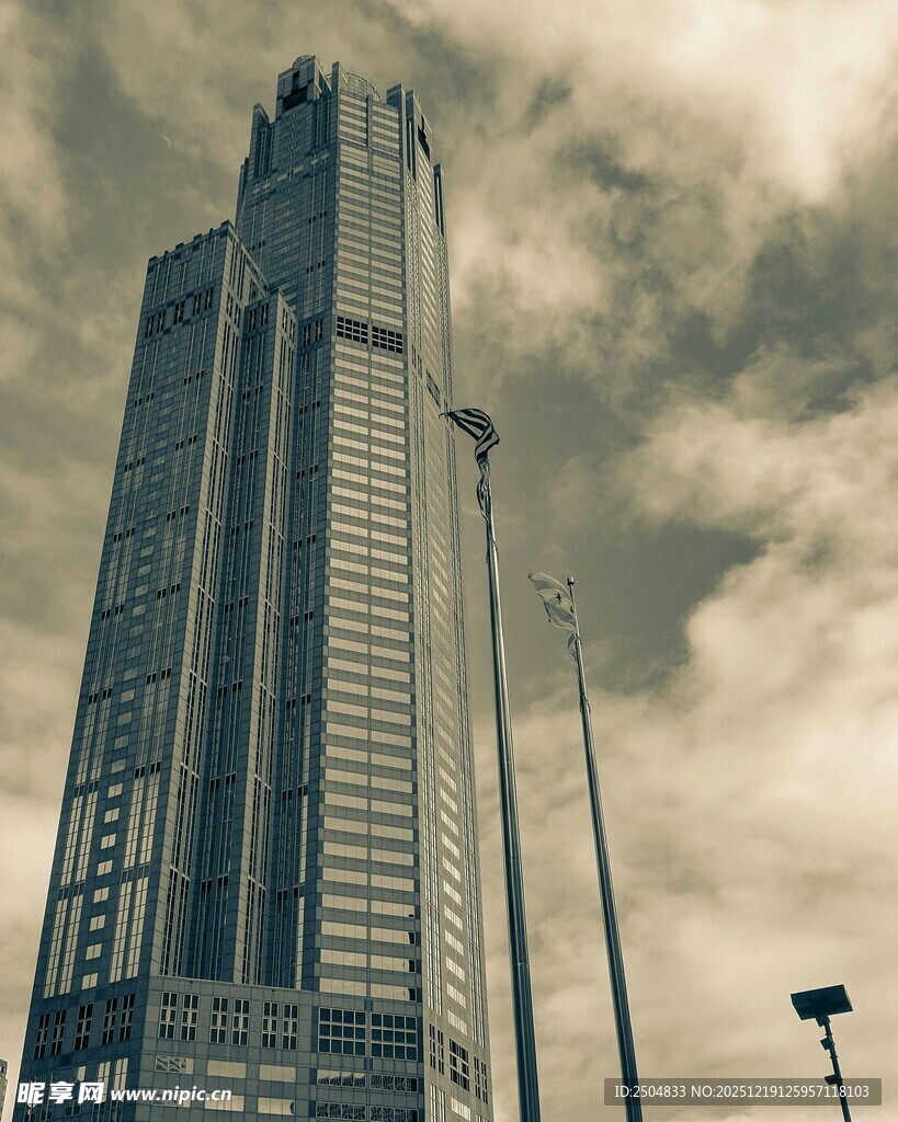 高耸摩天大楼 城市天际线