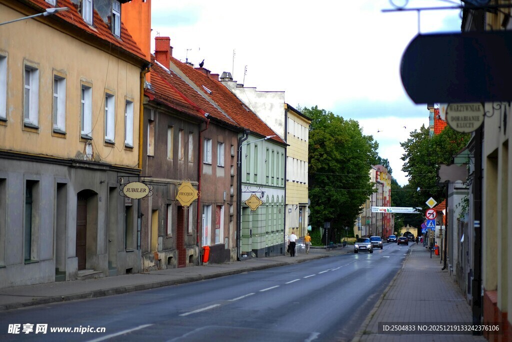  洲小镇街道风景