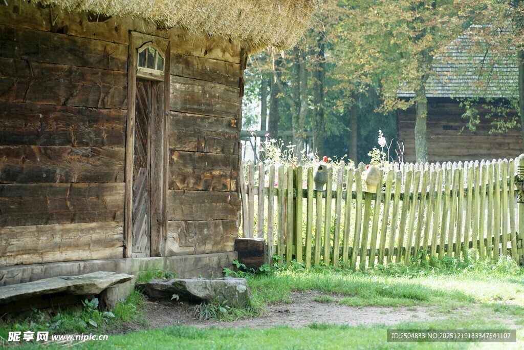 乡村木屋 静谧田园景致