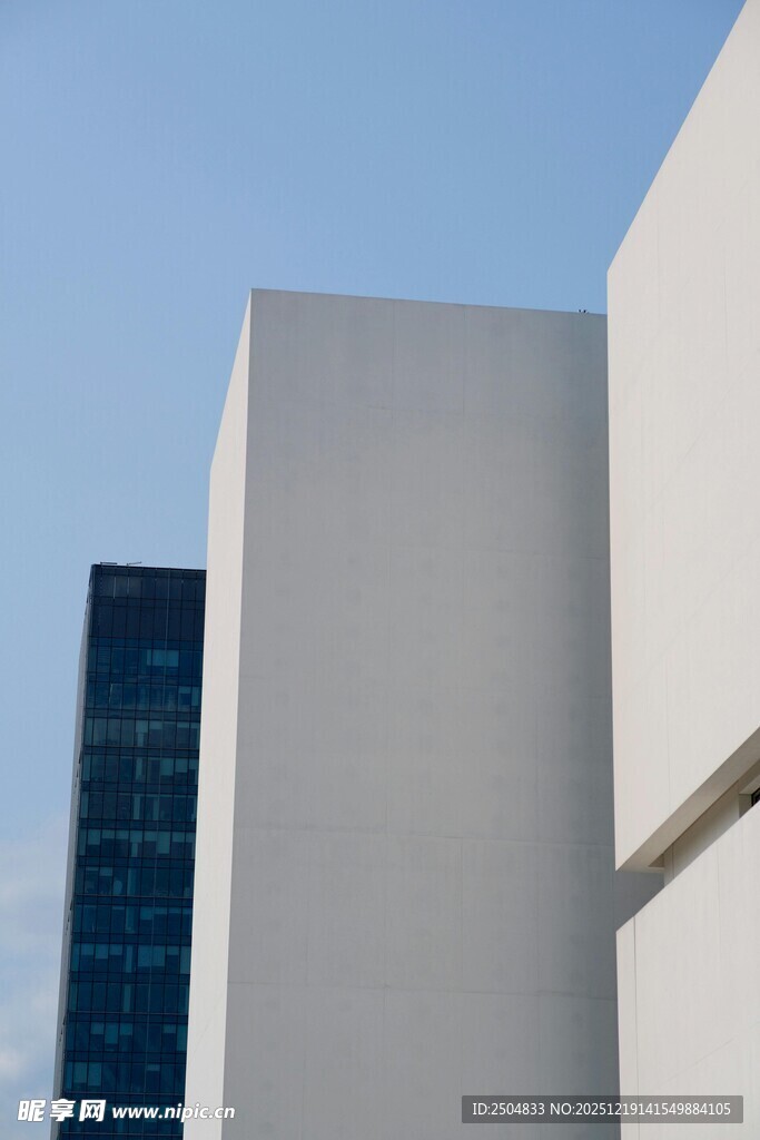 现代建筑外观特写