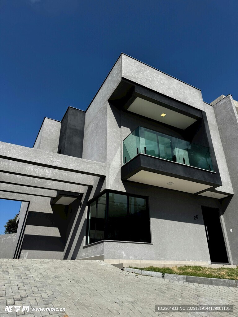 现代风格独特设计的建筑