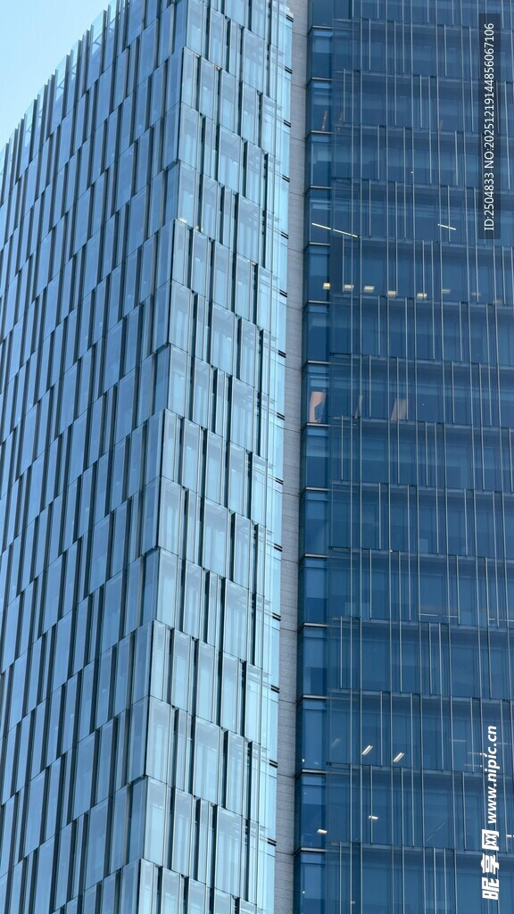 现代高楼外观特写