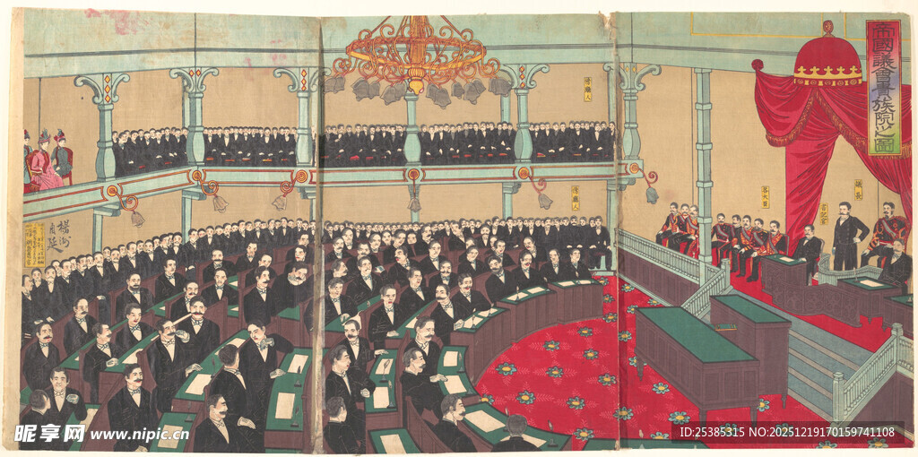 热闹的室内集会场景