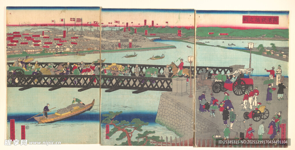 古代热闹场景的精美画作