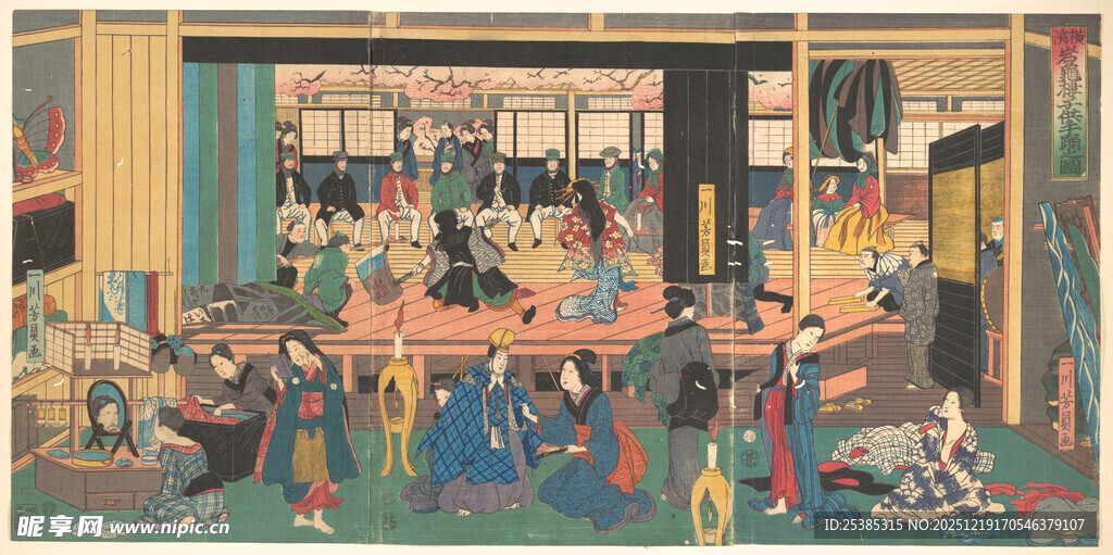 古代宫廷宴饮场景图