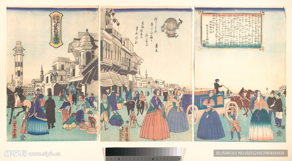 古代市集热闹场景图