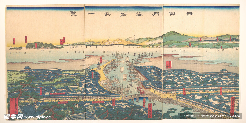 古代城市全景图