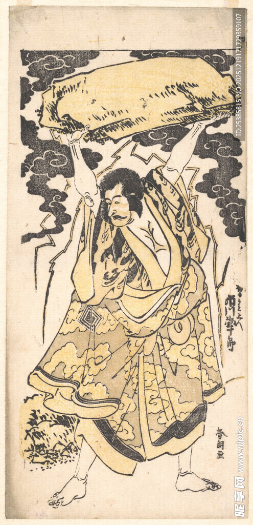 日本传统浮世绘人物场景