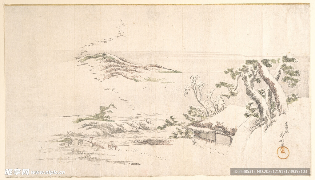 水墨山水写意画