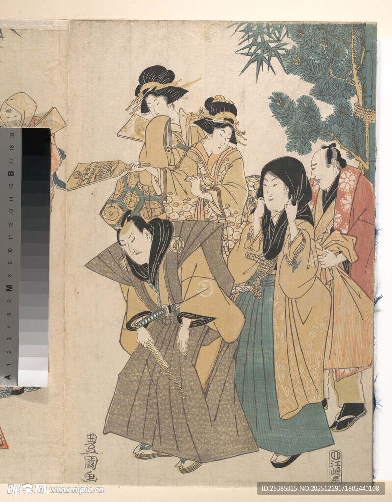 古代仕女聚会场景图