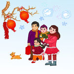 冬日家庭团聚温馨时刻