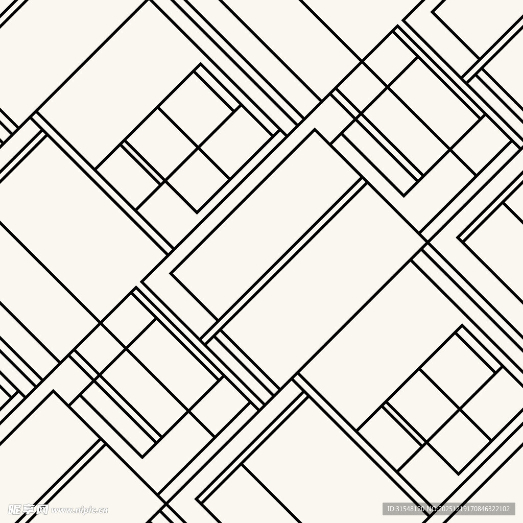 几何线条构成的抽象图案