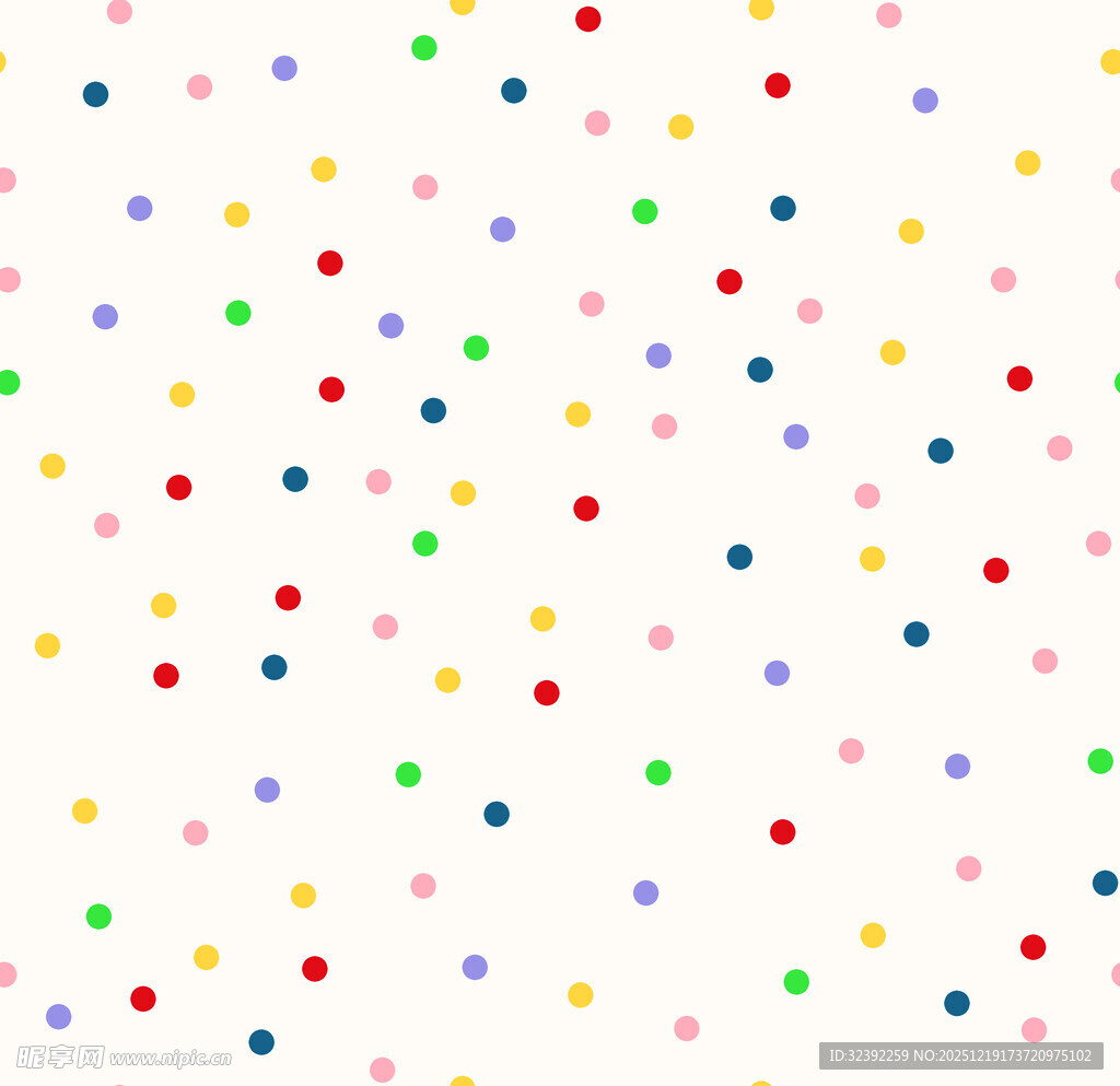 彩色圆点图案背景