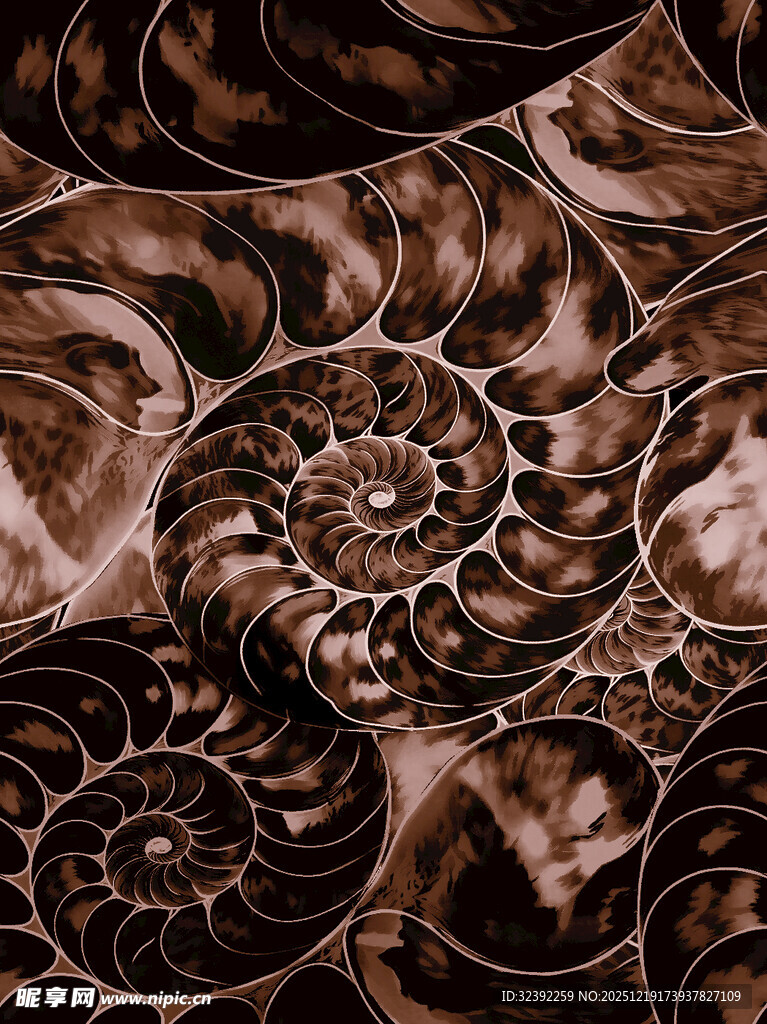 复古螺旋图案纹理背景