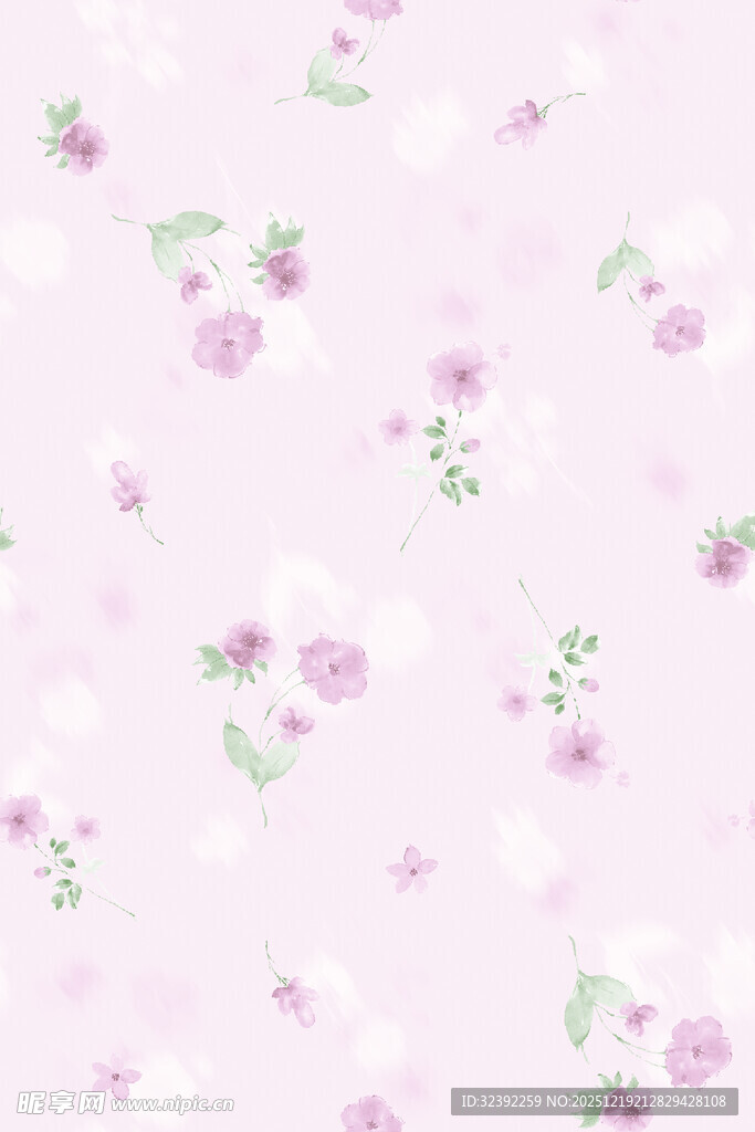 淡粉碎花图案背景