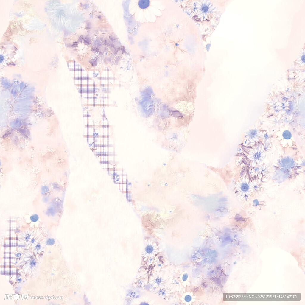 梦幻水彩纹理背景图案