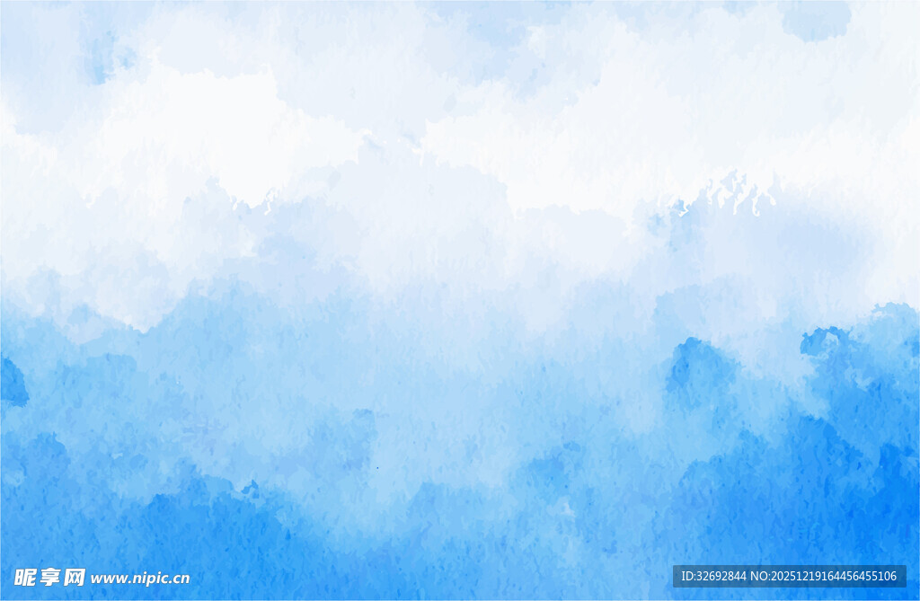 淡蓝色水彩背景