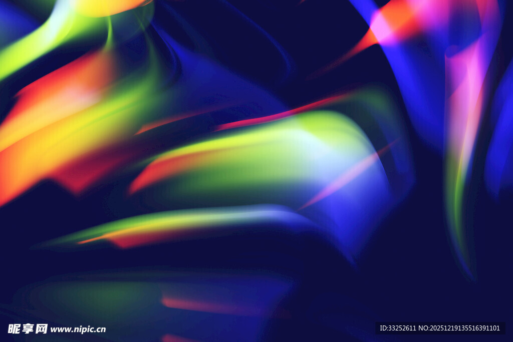炫彩流动光影艺术画面