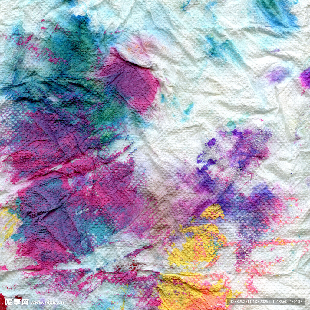 多彩水彩印染纹理图案