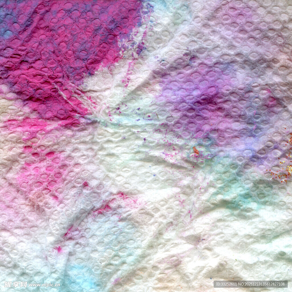 多彩扎染纹理布料图案