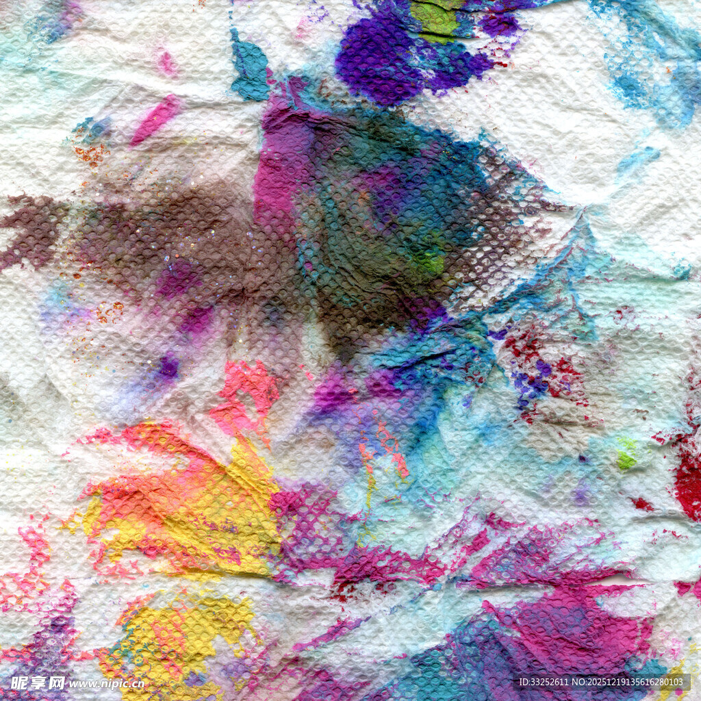 抽象多彩水彩纹理图案
