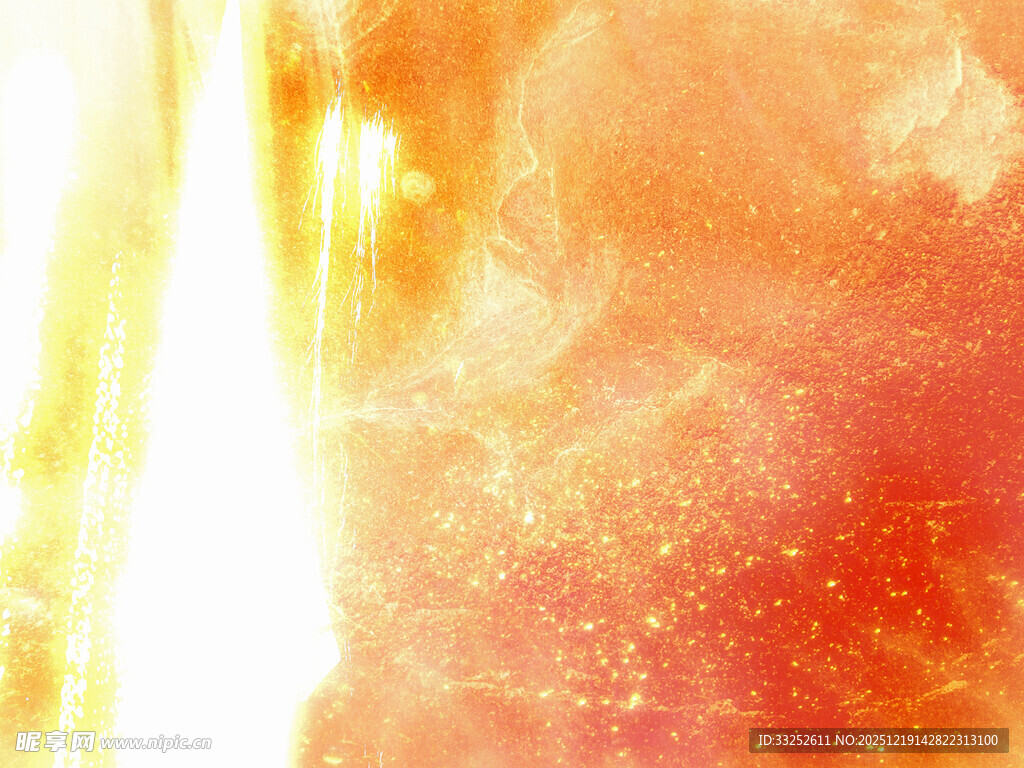 梦幻橙黄渐变光效背景图