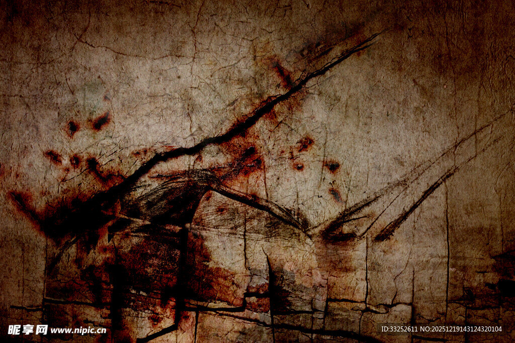 复古风抽象艺术画作