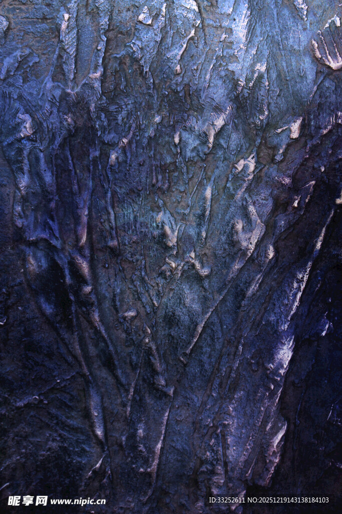 神秘深邃的蓝色纹理画面