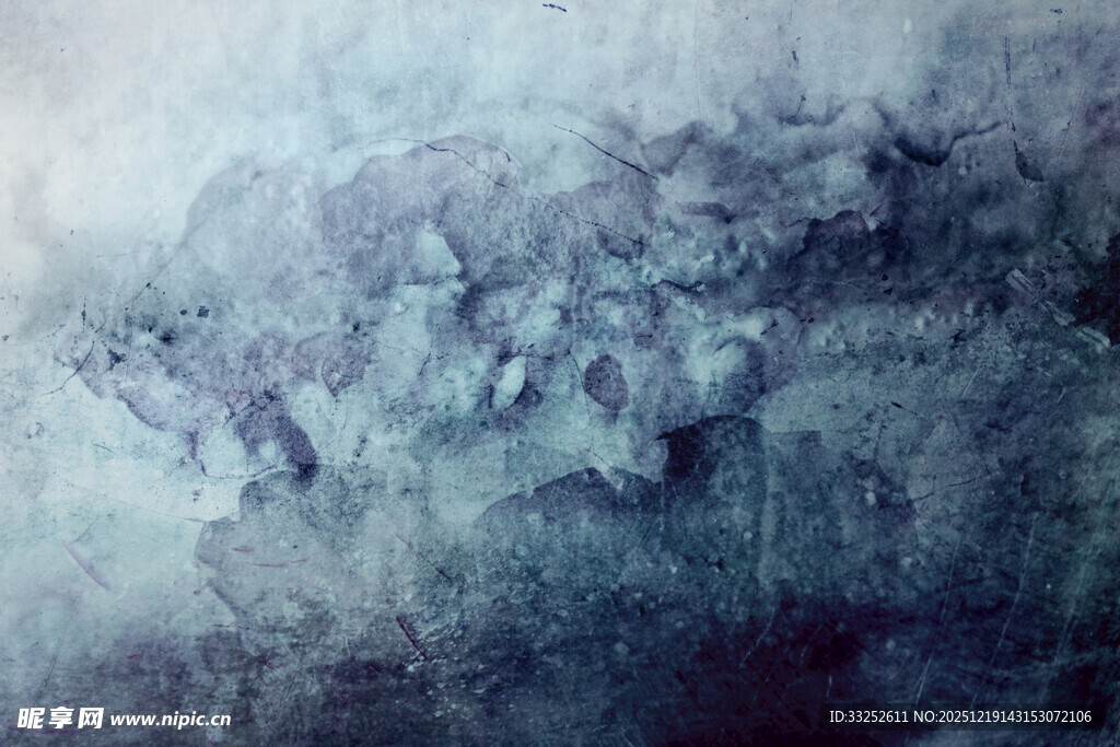 梦幻蓝调抽象纹理背景图