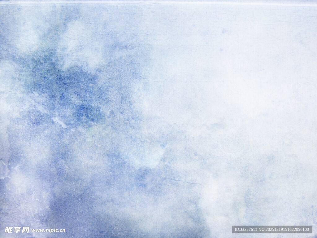 梦幻蓝白水彩背景纹理