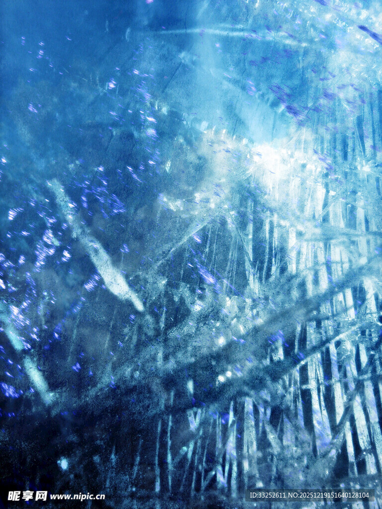 梦幻蓝色抽象纹理背景