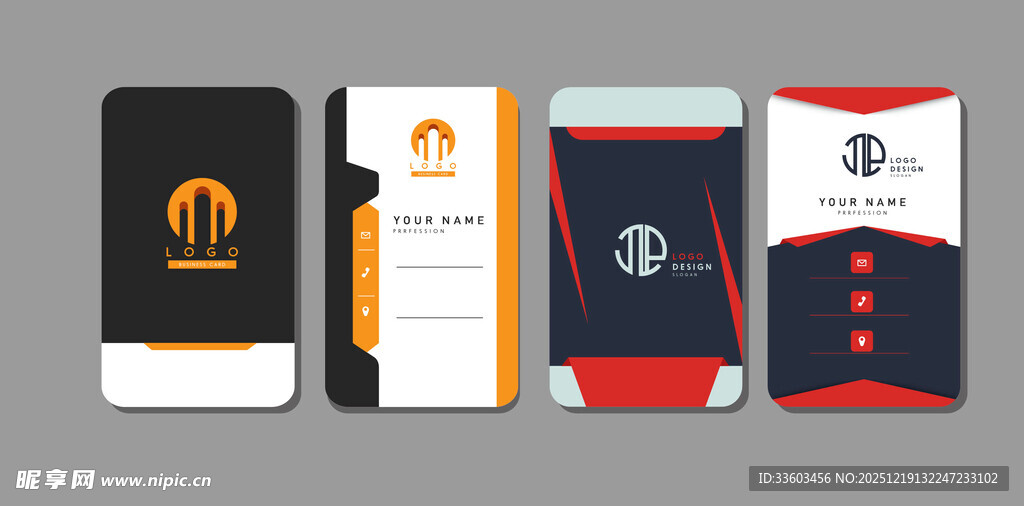 时尚商务名片设计展示