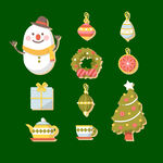 圣诞装饰元素集合