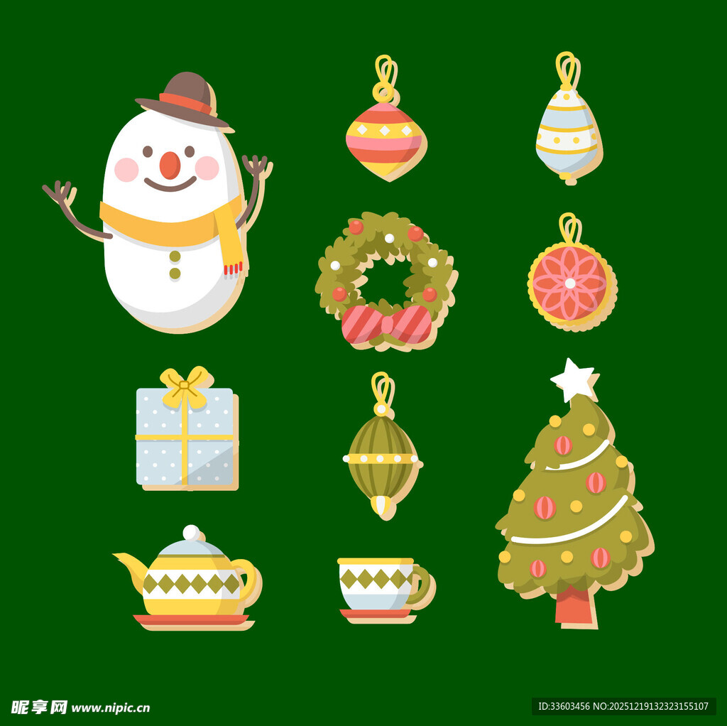 圣诞装饰元素集合