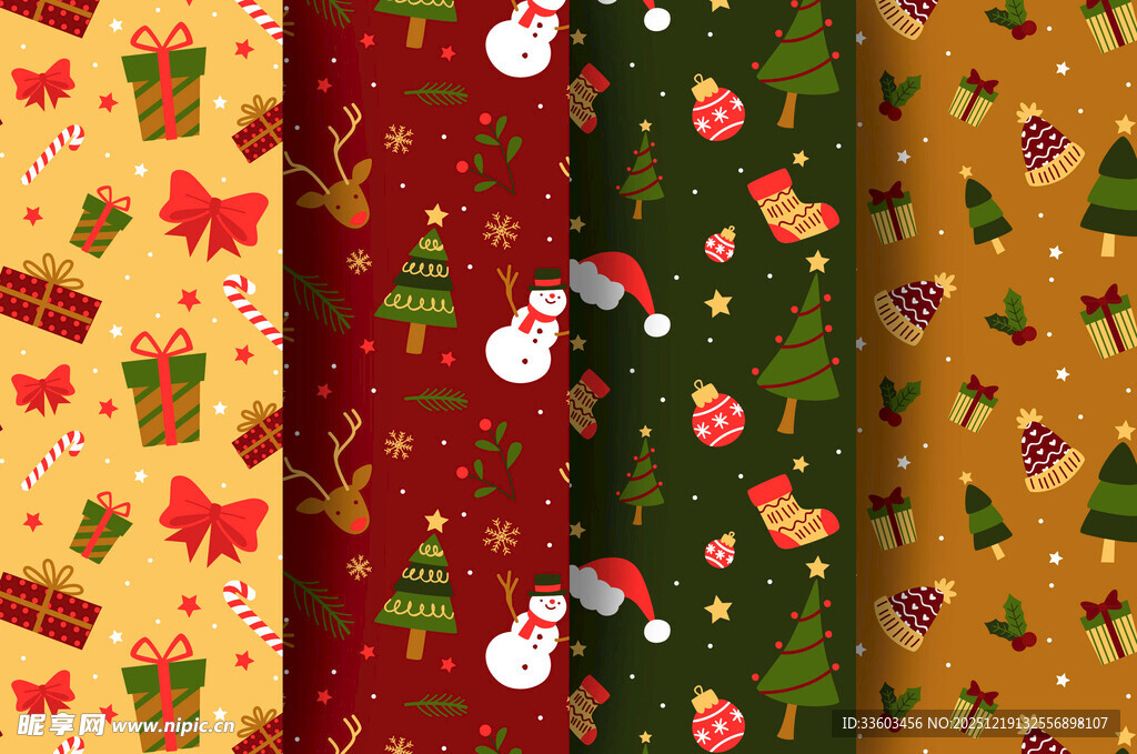 圣诞节日主题图案集合