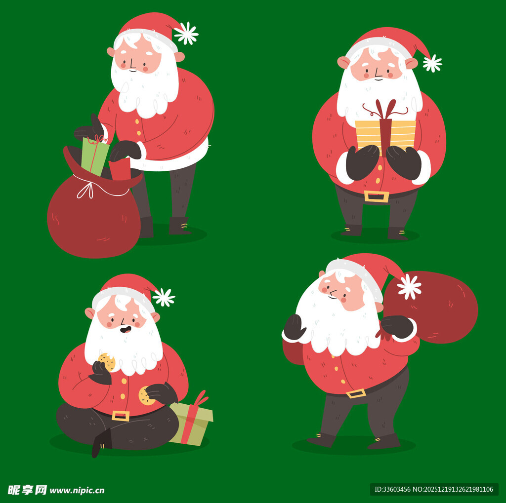 圣诞老人多样形象展示