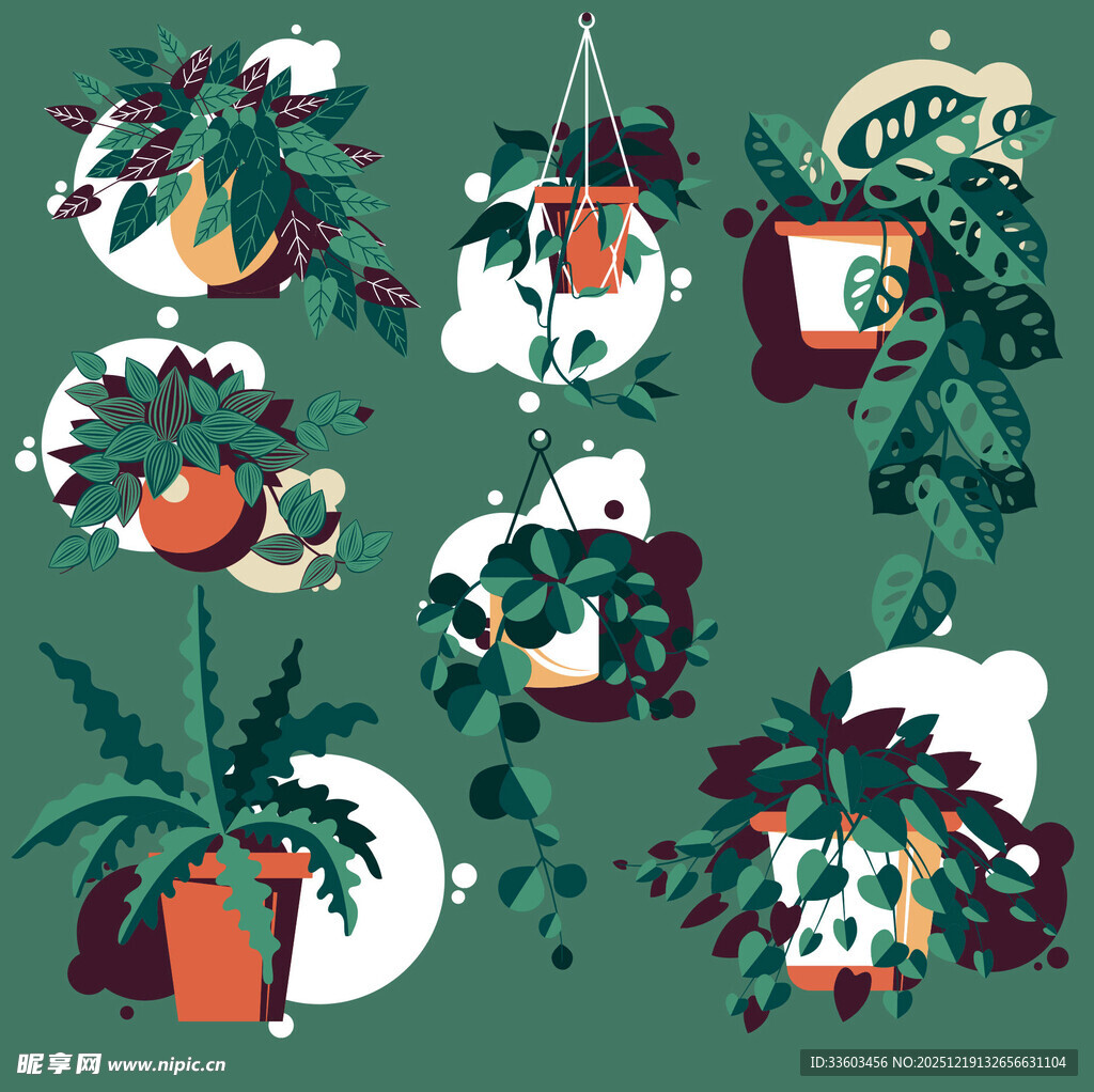 圣诞元素插画集合