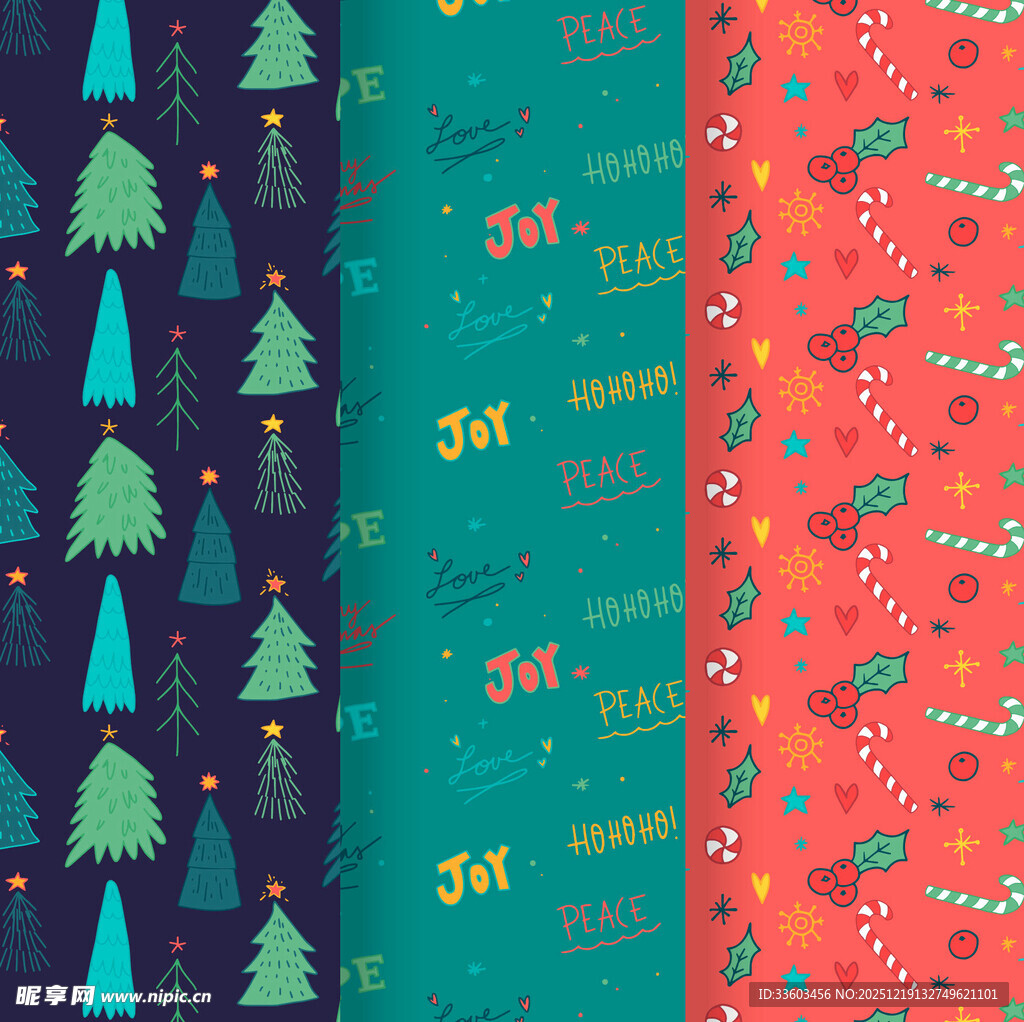 圣诞主题图案设计元素