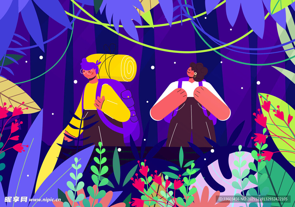 奇幻森林中的神秘邂逅