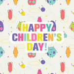 儿童节快乐背景图案