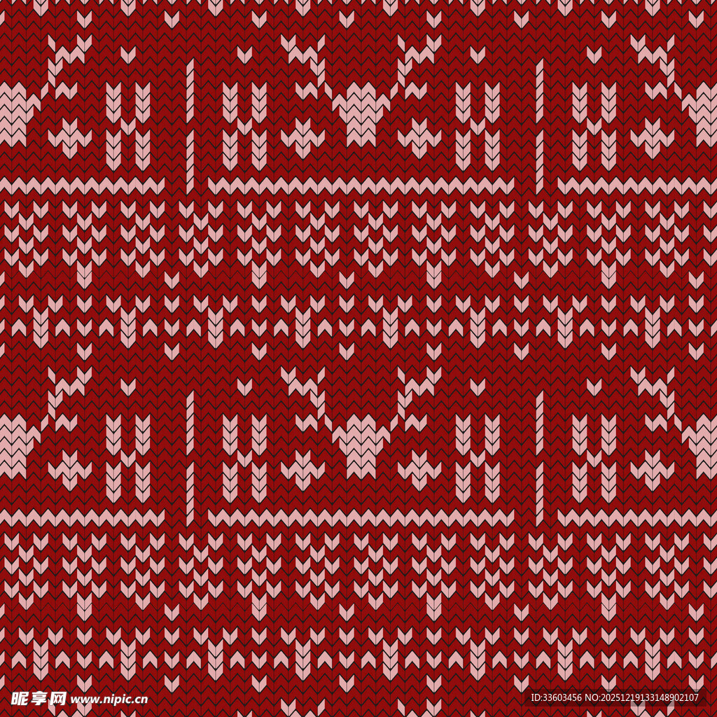 圣诞风红色针织图案纹理