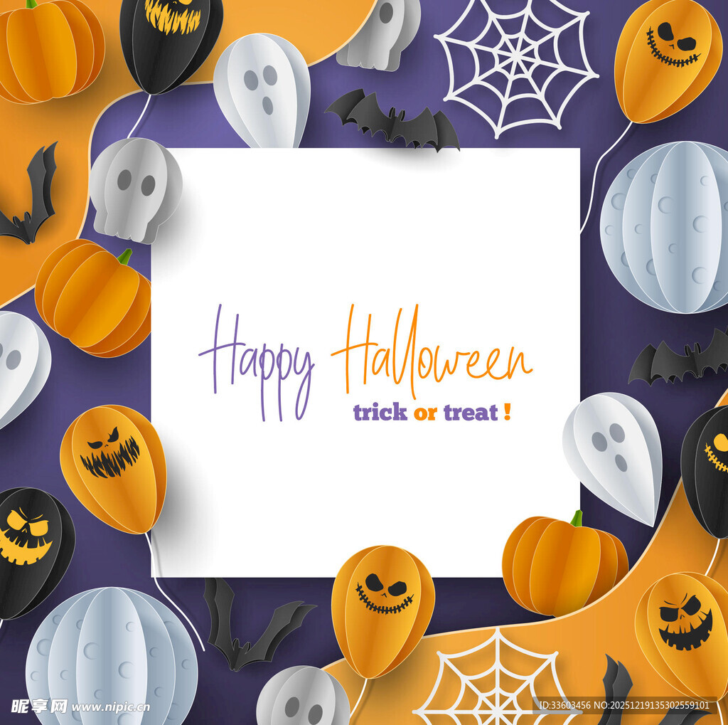 万圣节装饰背景图