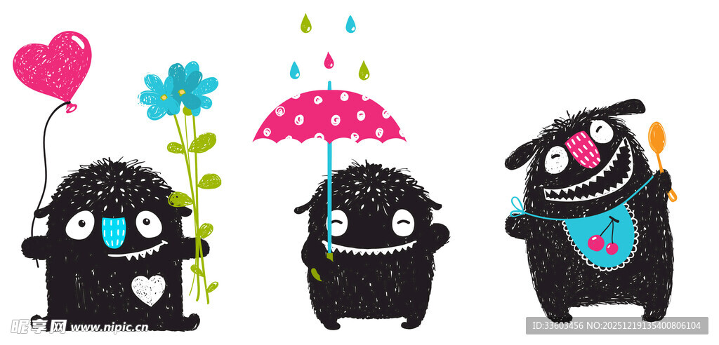 可爱黑怪物欢乐日常