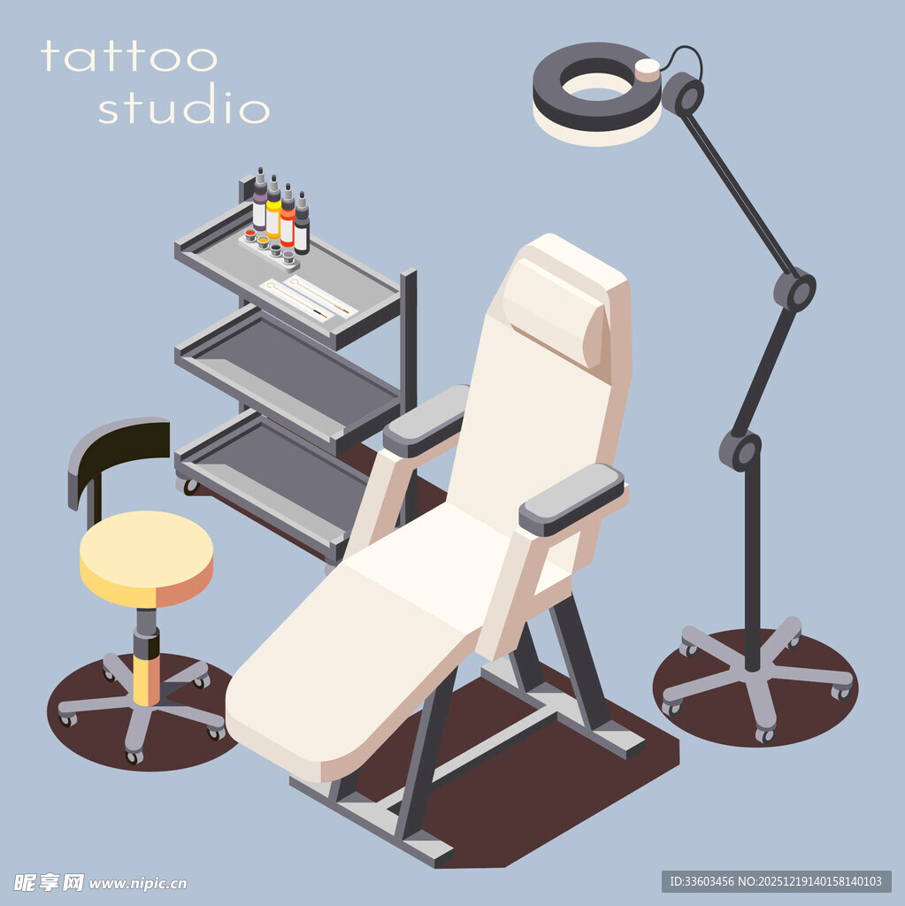 纹身工作室设备场景图