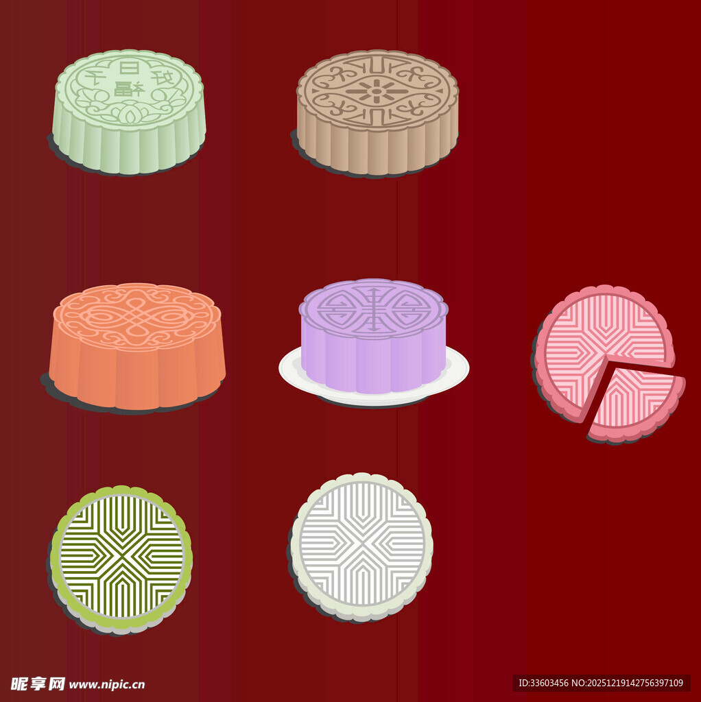 多彩美味蛋糕展示