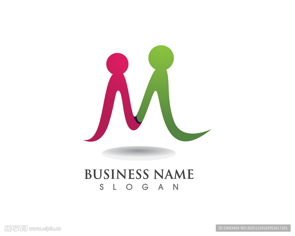 男女标志商业logo设计