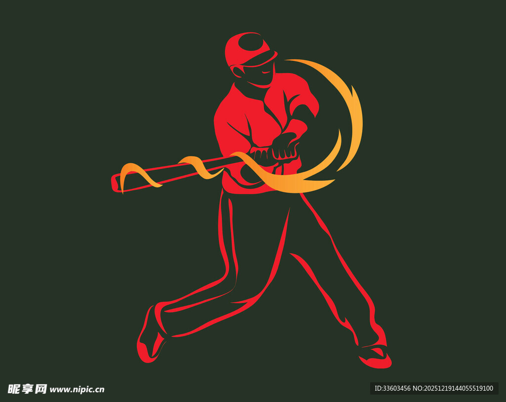 舞动彩带的活力舞者